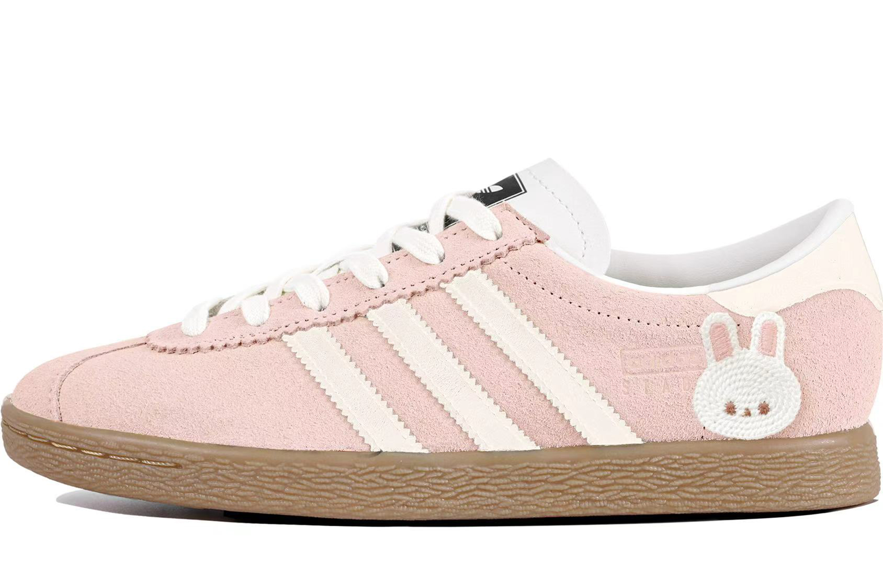 Adidas Originals Stadt Ballet Bunny, Applique, Stylish Design Low top German Army Trainers Unisex Almond Pink