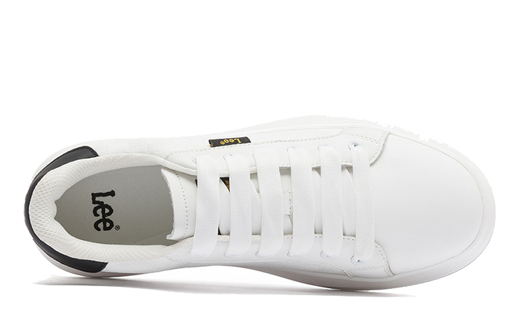 Lee White Sneakers Lightweight Breathable Height Increasing Low Top Skateboard Shoes Men's