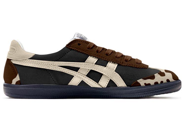 Onitsuka Tiger Tokuten Low Top Skateboard Shoes Unisex Beige Brown Black