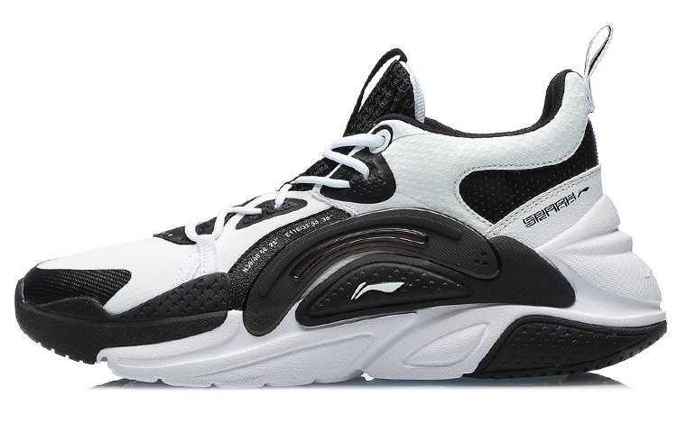 LiNing Spark Mid top Casual Shoes Women's Black White