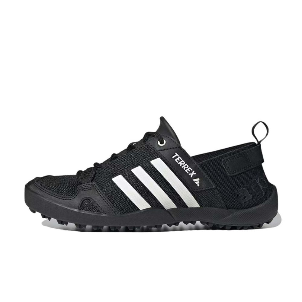 Adidas Terrex Daroga Black Wooden Horse Lightweight Low-Top Athletic Shoes Unisex Black White