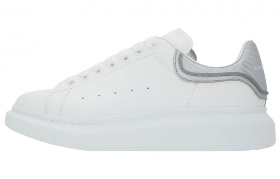 Alexander McQueen Oversized White Silver Metallic