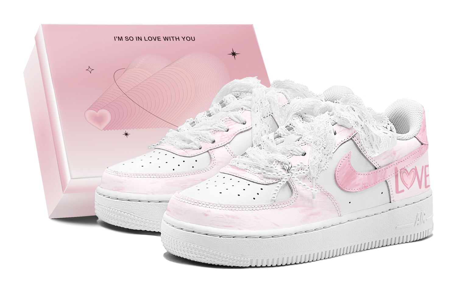 Nike Air Force 1 Skateboard Shoes Women's Low top White