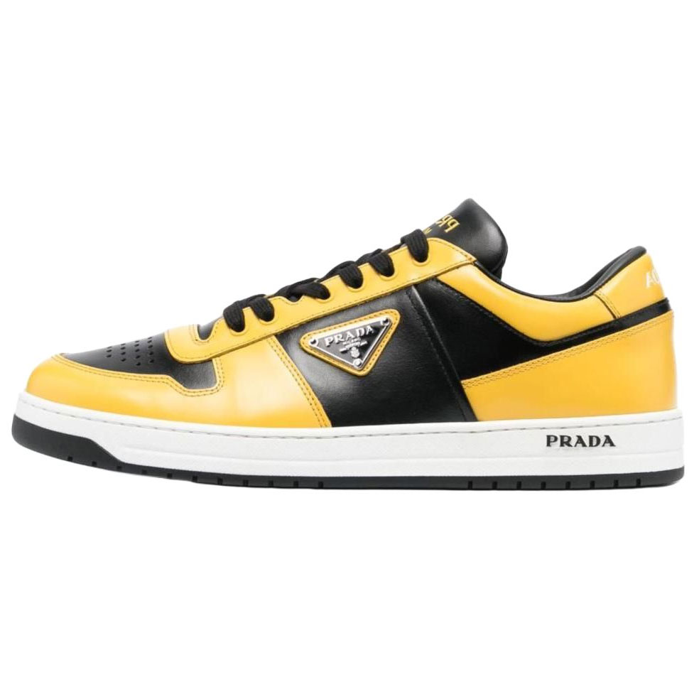 PRADA Prada Downtown Low-Top Skateboard Shoes Men's Yellow Black