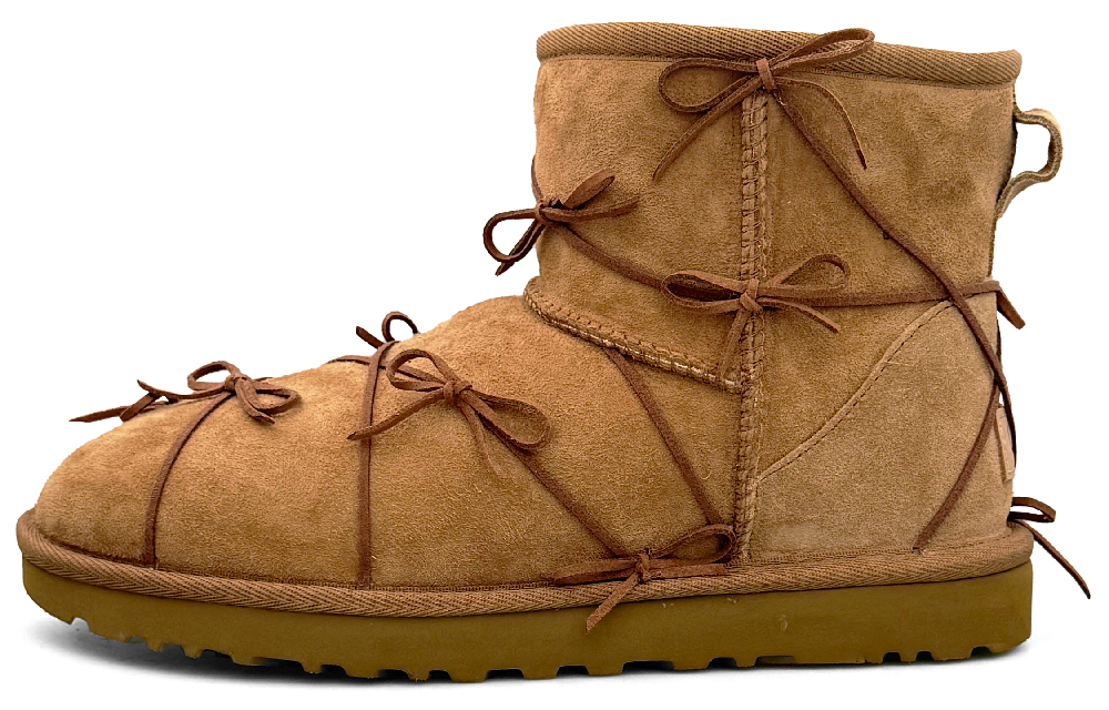 UGG CLASSIC MINI Warm And Wear-Resistant Short Snow Boots Women's Chestnut
