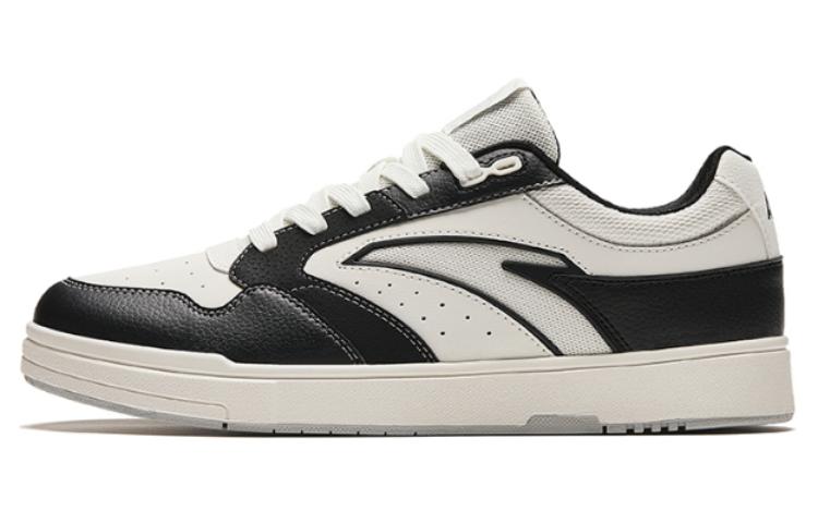 Anta Street Play GZ Durable Breathable Low-Top Skateboard Shoes Men's Black White