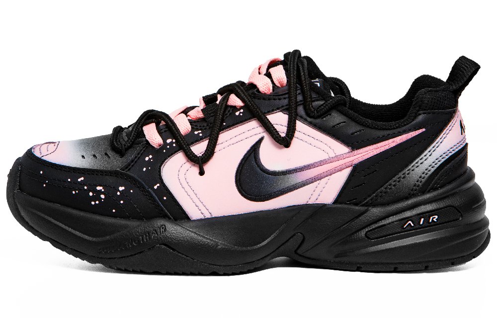 Nike Air Monarch 4 Chunky Sneakers Unisex Low-Top Black/Pink