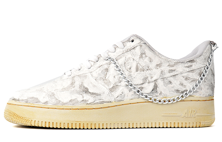 Nike Air Force 1 07 Anti-Slip Wear-Resistant Low-Top Skateboard Shoes Women's Ecru