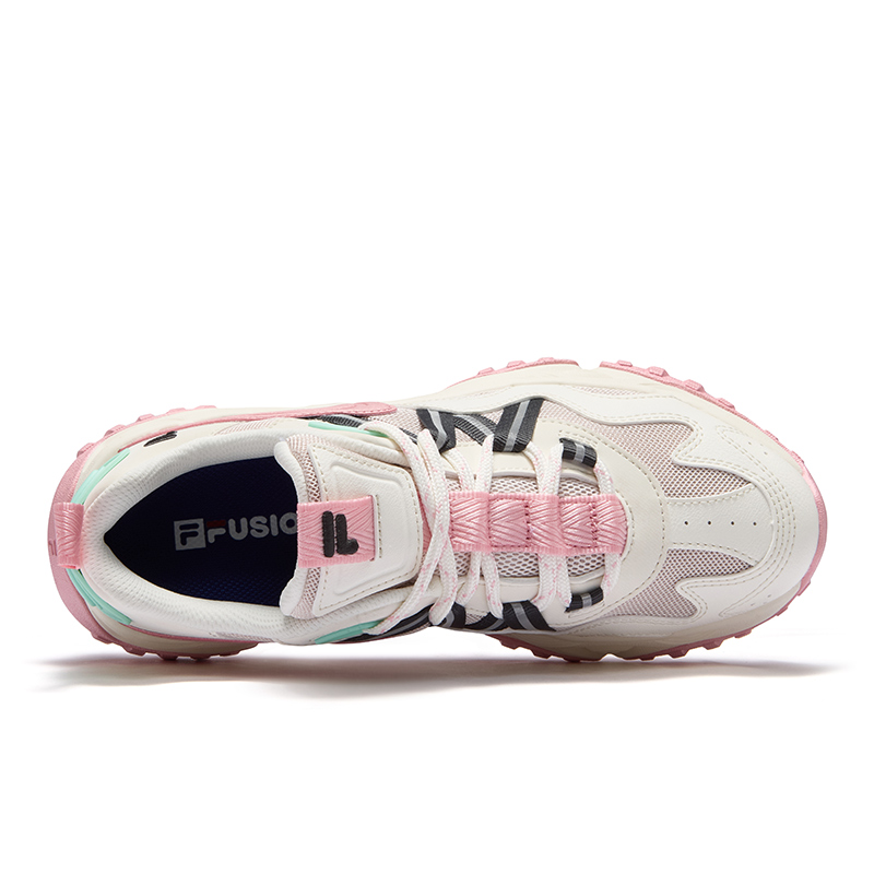FILA FUSION FREEROAM Hiking Shoes Low Top Casual Shoes Women's Pink Snow White