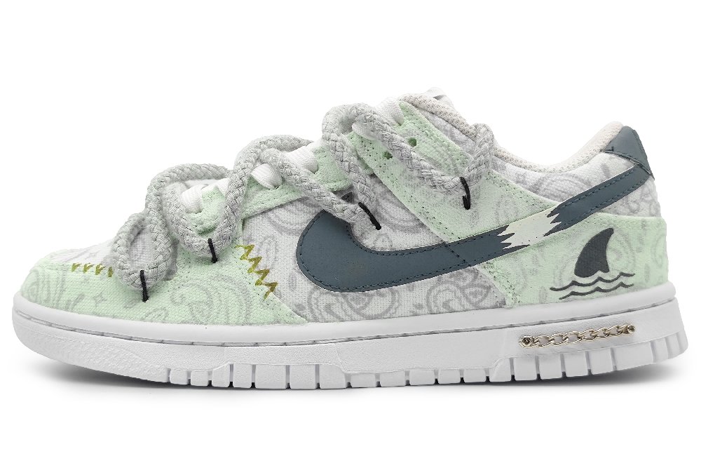 Nike Dunk Low Low-Top Skateboard Shoes Women's Light Green