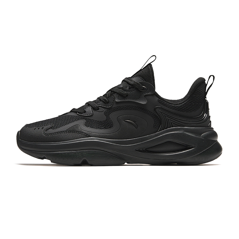 Anta Chao Bai 5.0 Anti-Slip And Wear-Resistant Breathable Low-Top Casual Shoes Men's Black