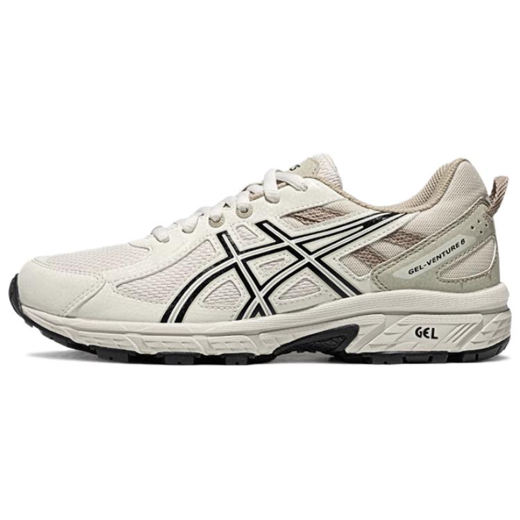 Asics Gel-Venture 6 Durable Breathable Low-Top Trail Running Running Shoes Women's Beige Black