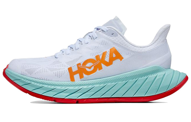 HOKA ONE ONE Carbon X 2 White Blazing Orange