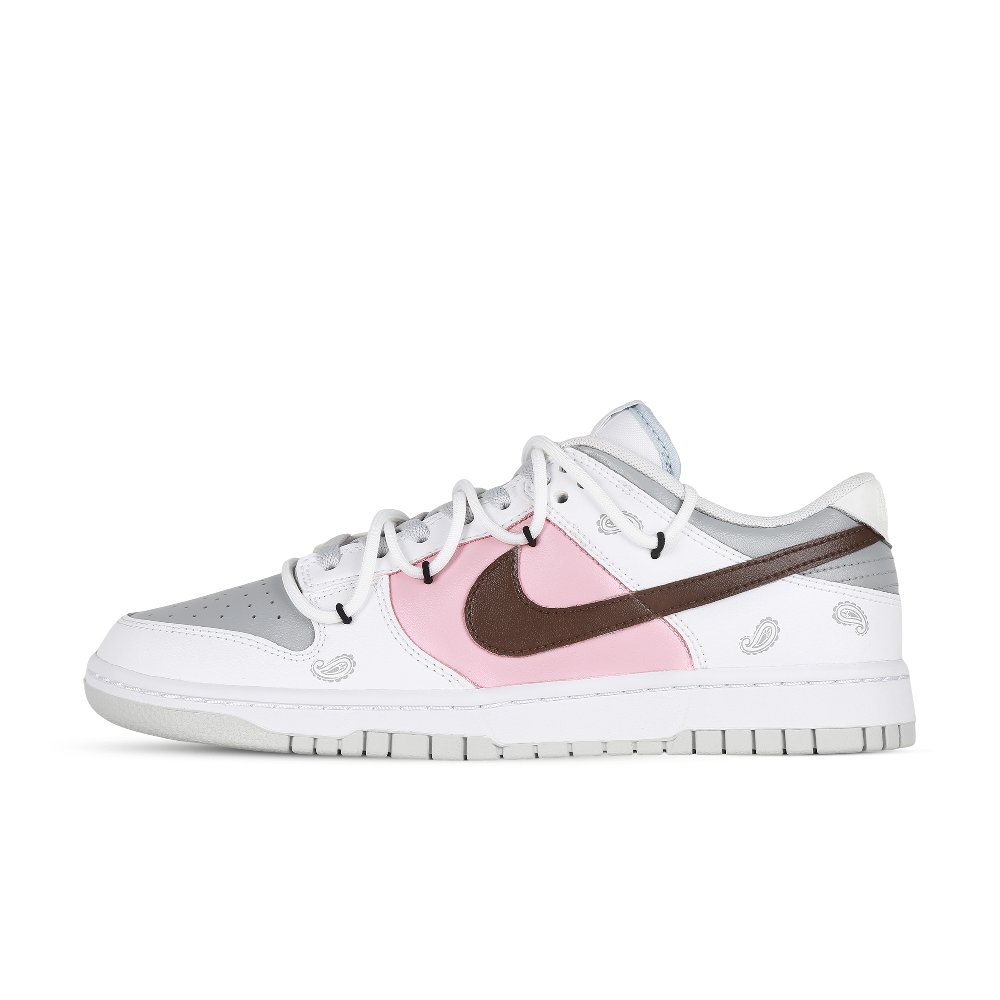 Nike Dunk White Chocolate Slip-Resistant Low-Top Skateboard Shoes Men's Pink White