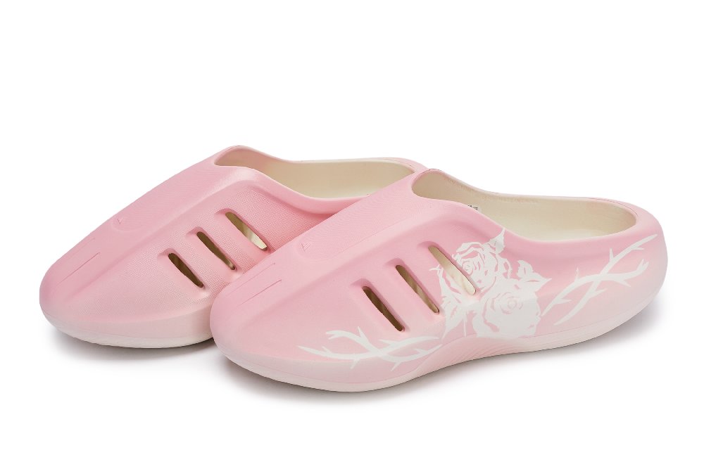 Adidas Originals AdiFOM IIInfinity Mules Abrasion Resistant Closed Toe Slippers Unisex White Pink