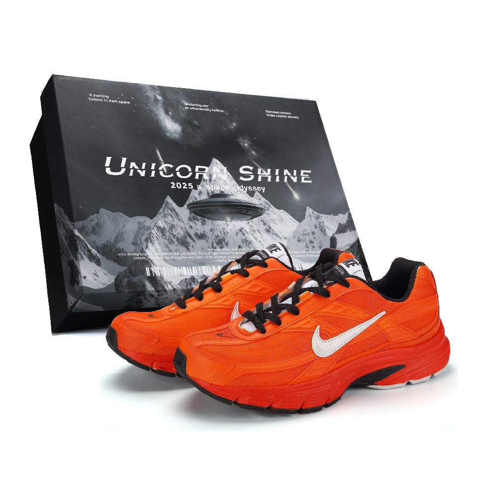 Nike Initiator Abrasion Resistant Low Top Casual Running Shoes Men's Orange