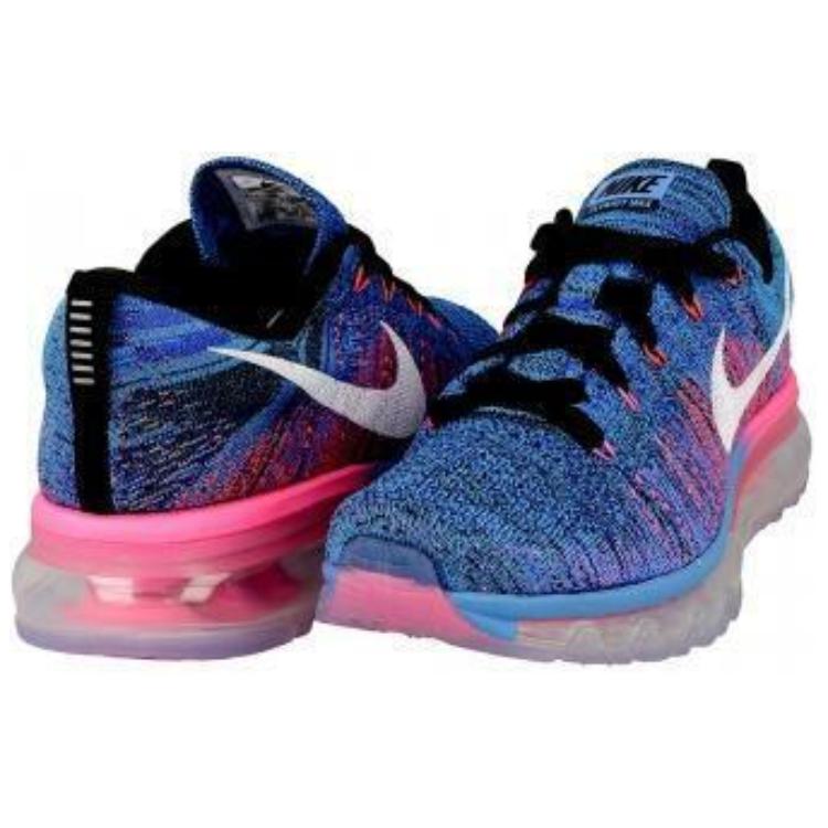 Nike Flyknit Max Blue Glow Pink Women's