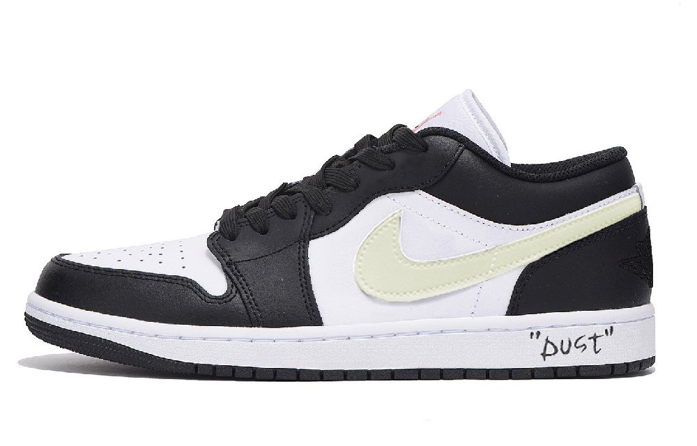 Jordan Air Jordan 1 Abrasion Resistant Coverage Low Top Vintage Basketball Shoes Unisex Black