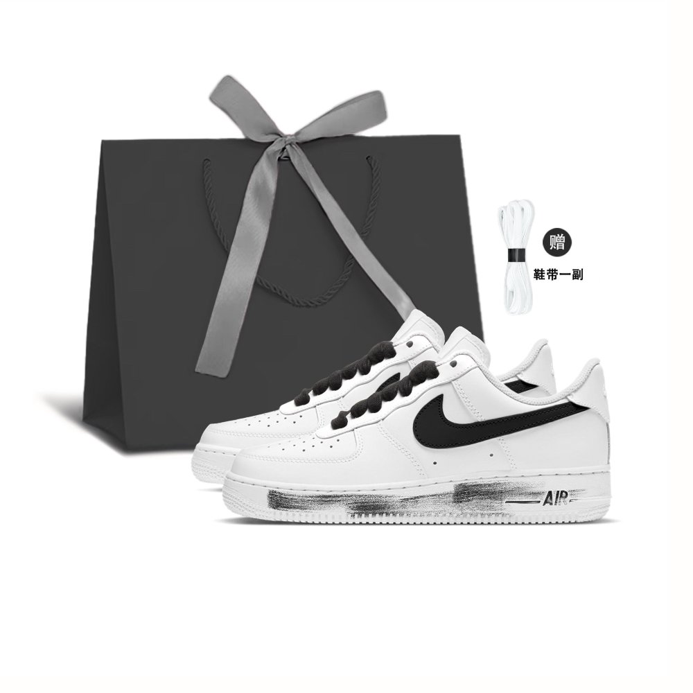 Nike Air Force 1 Warm And Wear-Resistant Low-Top Skateboard Shoes Unisex Black White