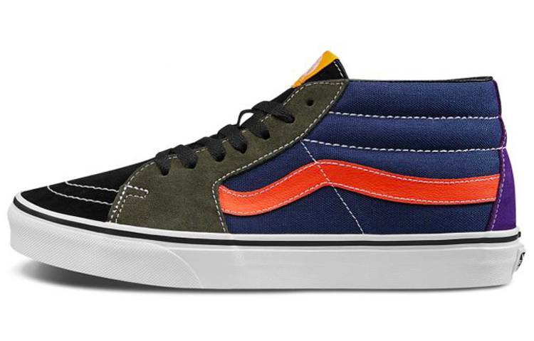 Vans Mix Match SK8MID 'Black Red Blue'