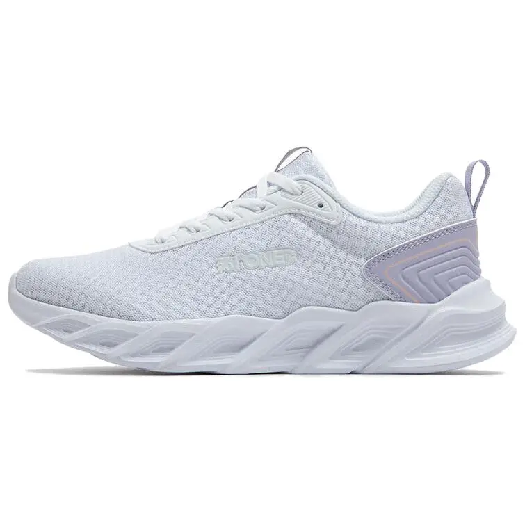361° Cushioning, Breathable, Lightweight Low Top Training Running Shoes Women's 361 Degrees White Chalk Purple