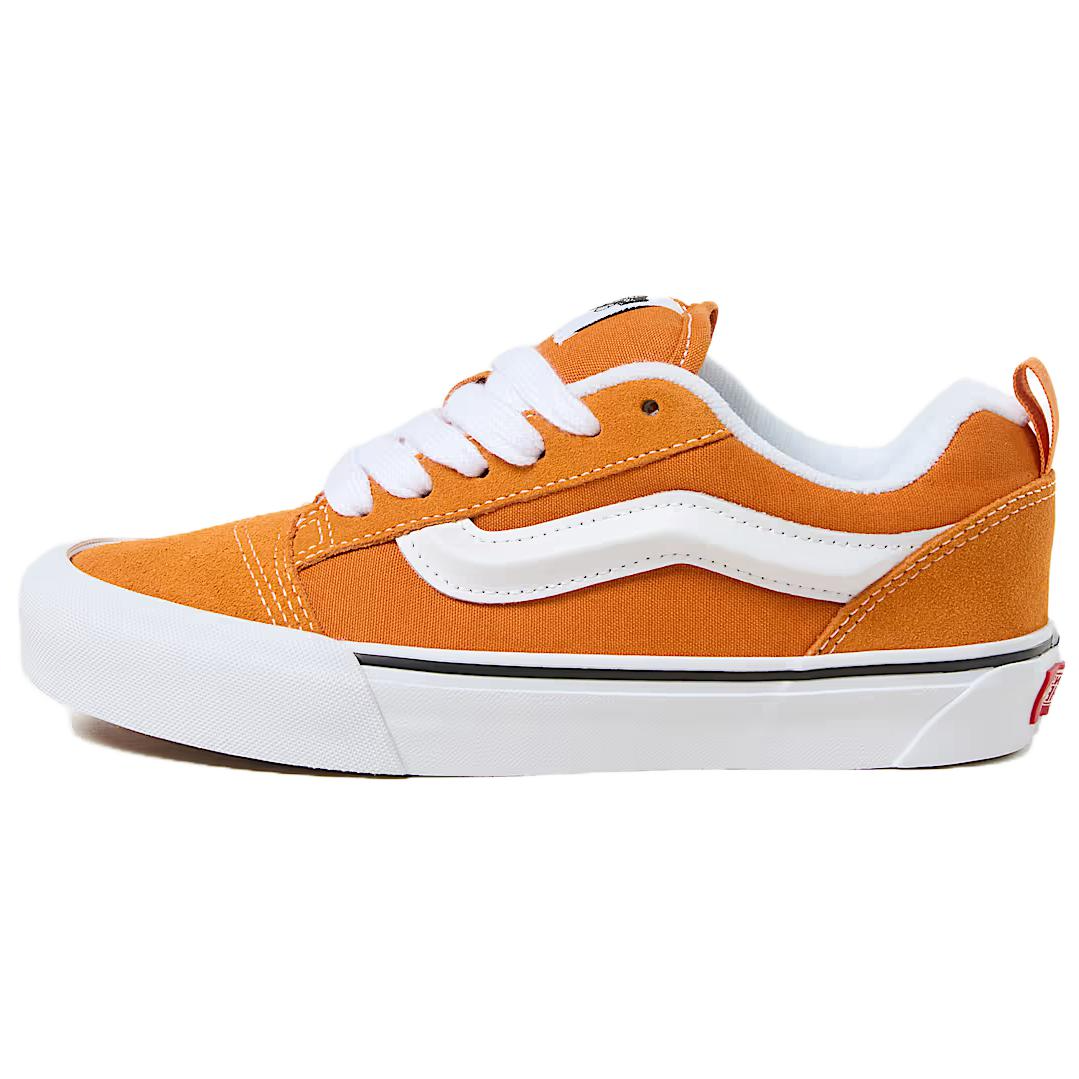 Vans Knu Skool Abrasion Resistant Low Top Skateboard Shoes Unisex Orange