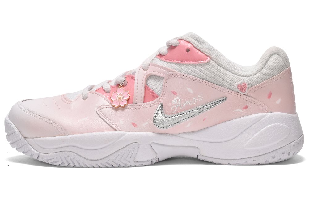 Nike Court Lite 2 Chunky Sneakers Men Low-Top Pink/Silver/White