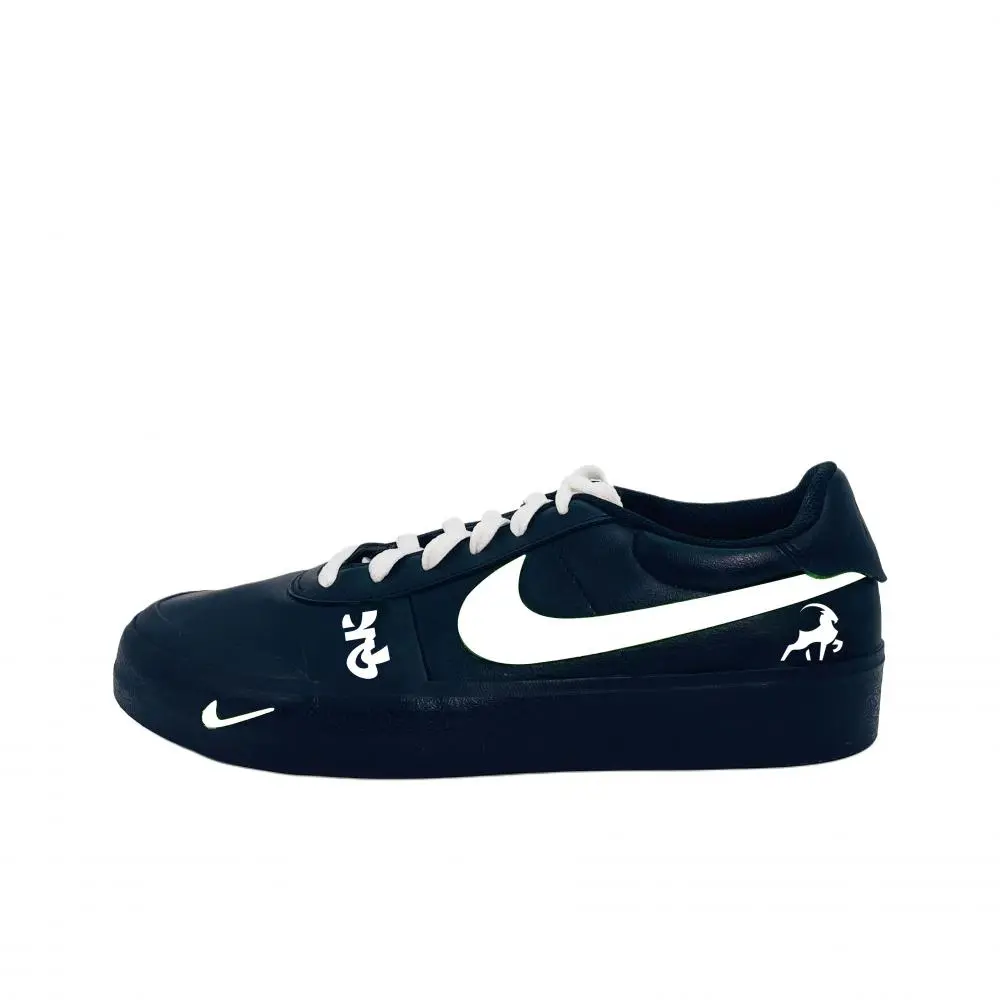 Nike Court Shot Cloud Step Wear resistant And Lightweight Low top Skateboard Shoes Unisex Black White
