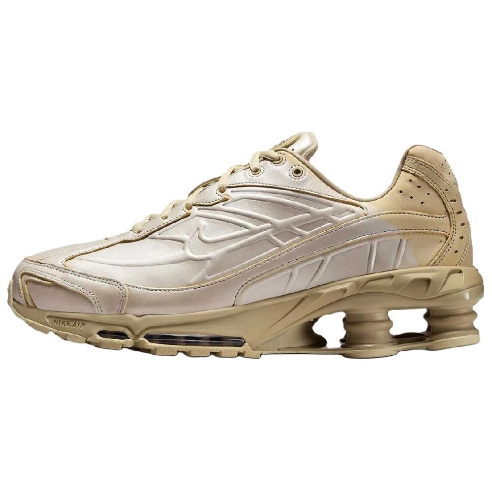 Nike Shox Ride 2 Abrasion Resistant Low Top Running Shoes Men's Silver Brown