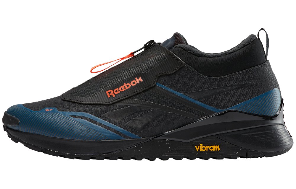 Reebok Anti-Slip And Wear-Resistant Water-Resistant Low-Top Training Shoes Unisex Black Blue