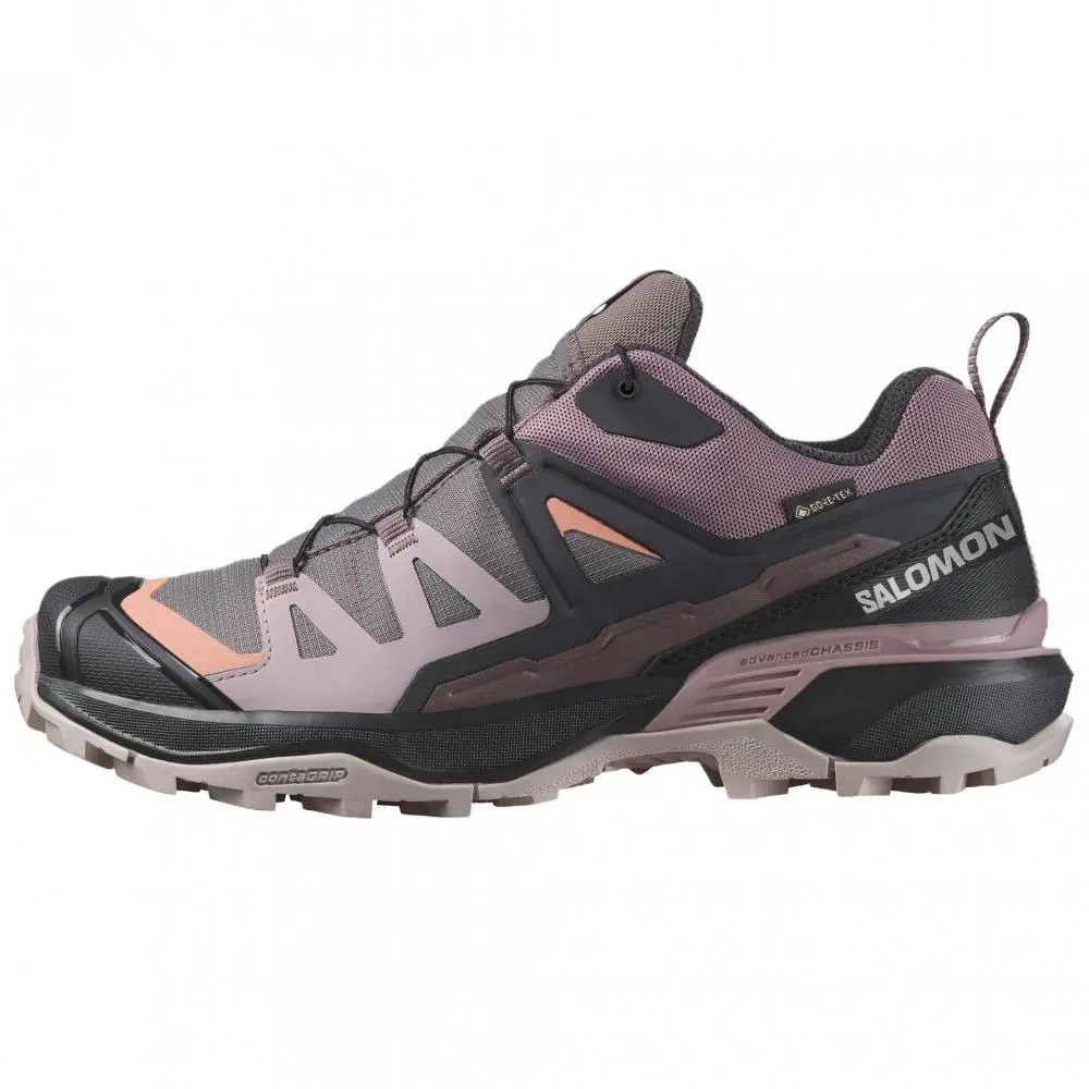 SALOMON X ULTRA 360 Cushioning, Waterproof, And Breathable Support Low top Mountaineering Hiking Shoes Women's Purple