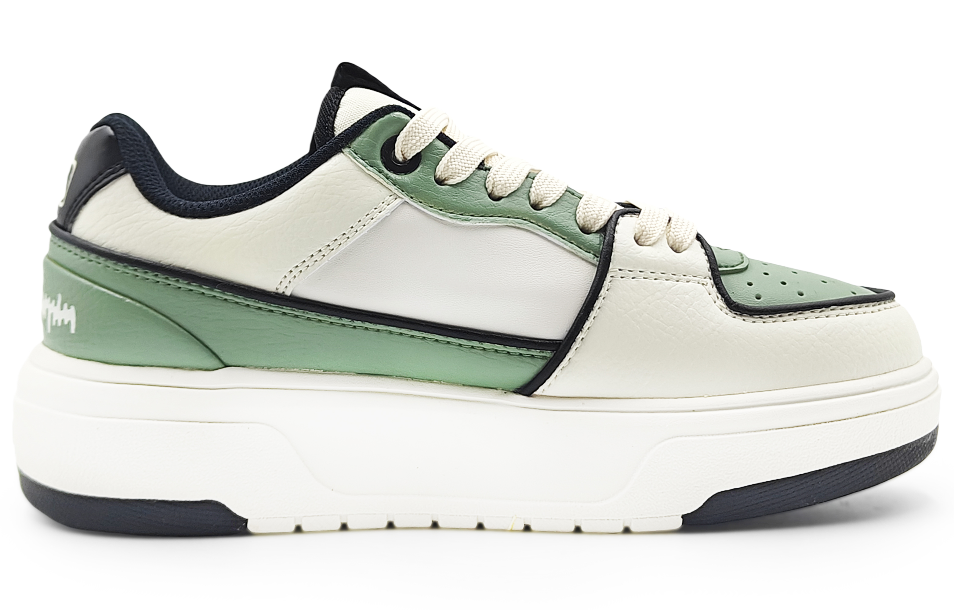 MLB Chunky Liner Abrasion Resistant Low Top Skateboard Shoes Unisex Beige Green купить в интернет-магазине Yoocart с быстрой доставкой по России.