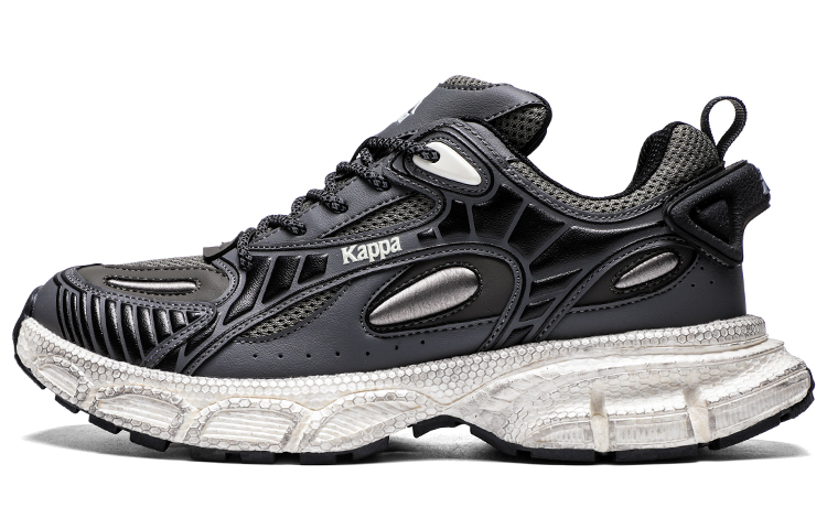 Kappa Anti Slip Wear Resistant Low Top Chunky Sneakers Men's Gray