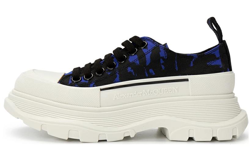Alexander McQueen Tread Slick Low Lace Up Blue Black Women's