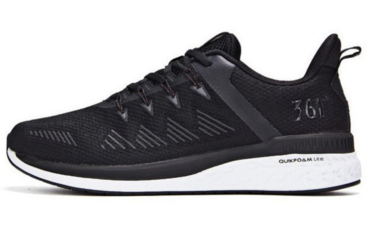 361° Lightweight And Breathable Low top Running Shoes Men's Obsidian Black