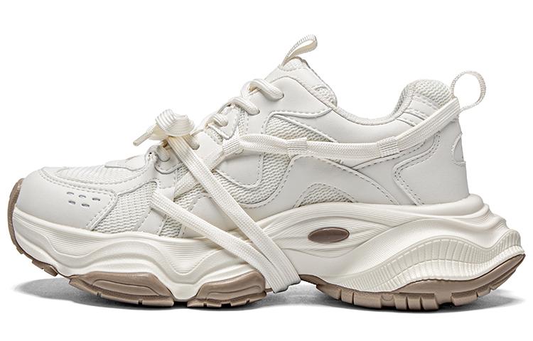 Kappa Back to Back Anti Slip Wear Resistant Low Top Chunky Sneakers Women's White
