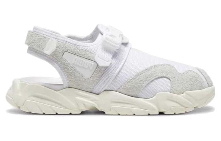 PUMA TS 01 New Material Cushioning, Wear Resistant Low top Casual Shoes Unisex White Gray