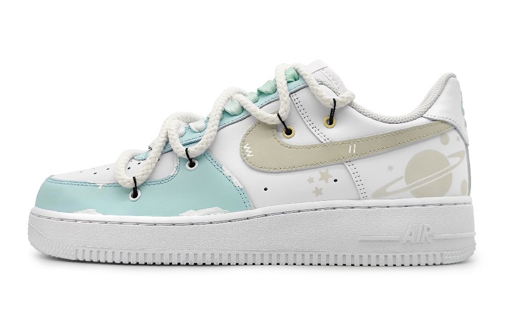 Nike Air Force 1 Low Low-Top Skateboard Shoes GS Light Green