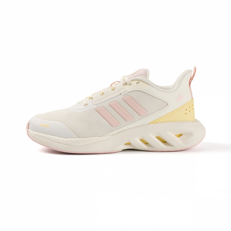 Adidas ALL DAY POWER Cushioning Wear-Resistant Low-Top Casual Running Shoes Women's Beige Pink