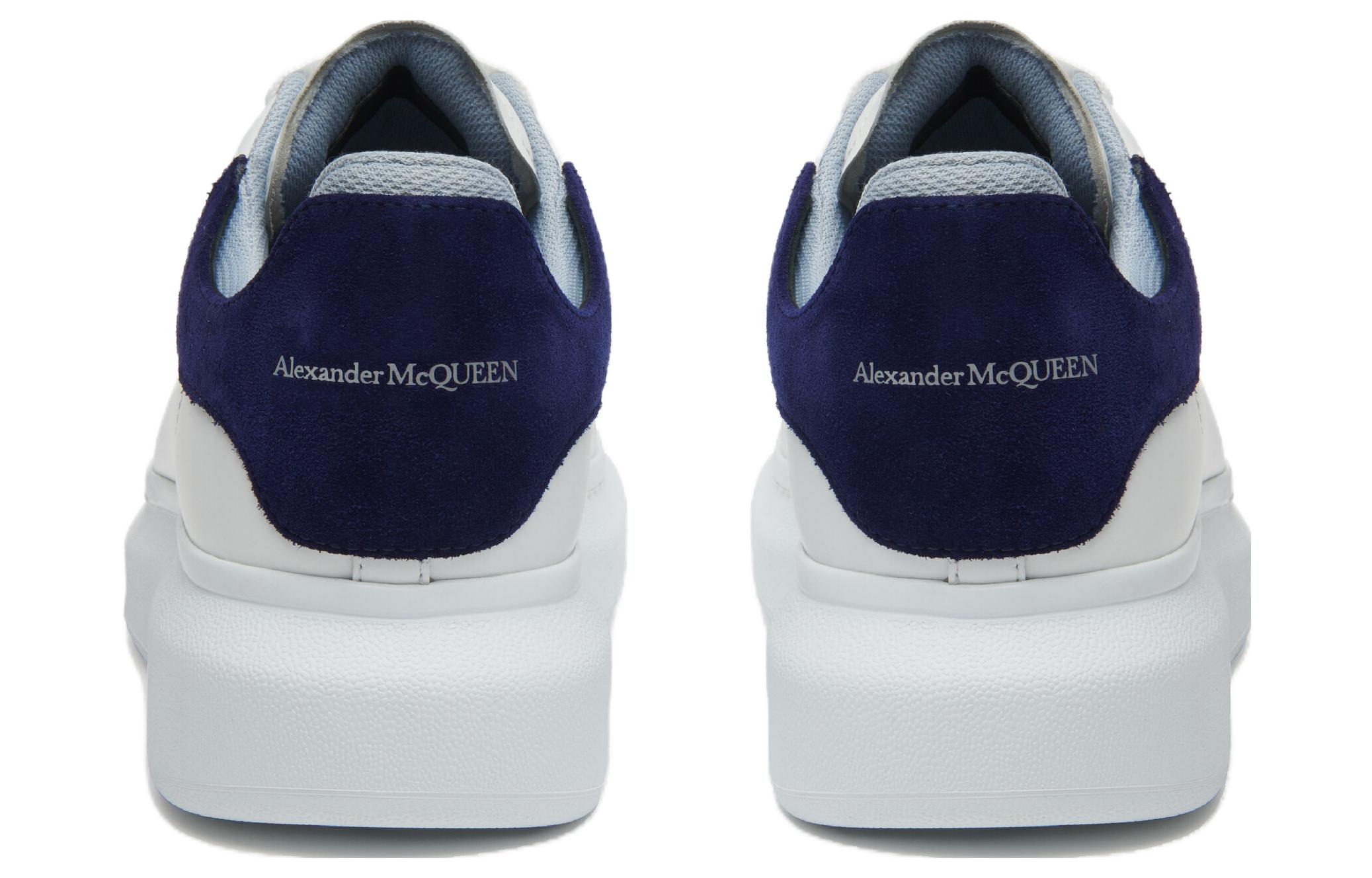 Alexander McQueen Oversized Double Heel White Navy Light Blue