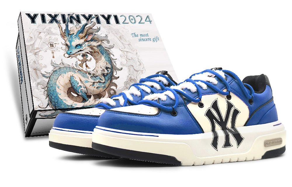 MLB Chunky Liner Low-Top Skateboard Shoes Unisex Sapphire Blue