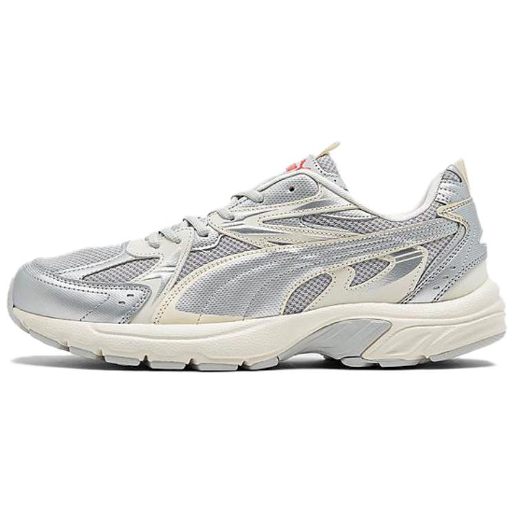 PUMA Milenio Tech Anti Slip Wear Resistant Low Top Casual Shoes Men's Silver