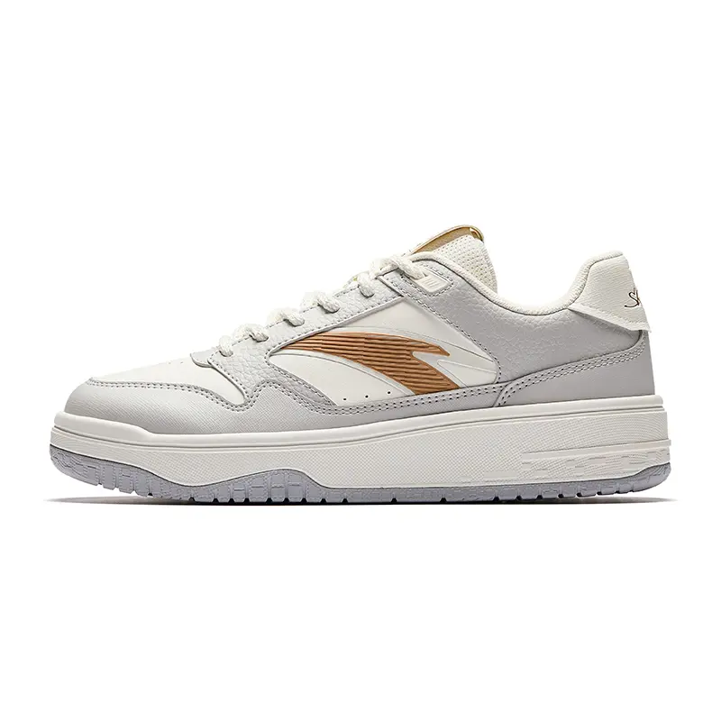 Anta Street Rebel 3 Low top Skateboard Shoes Men's White Gray Brown
