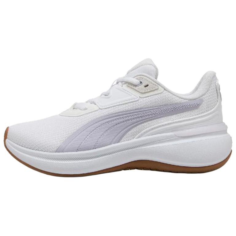 PUMA Soft Ride Abrasion Resistant Breathable Low Top Running Shoes Women's White