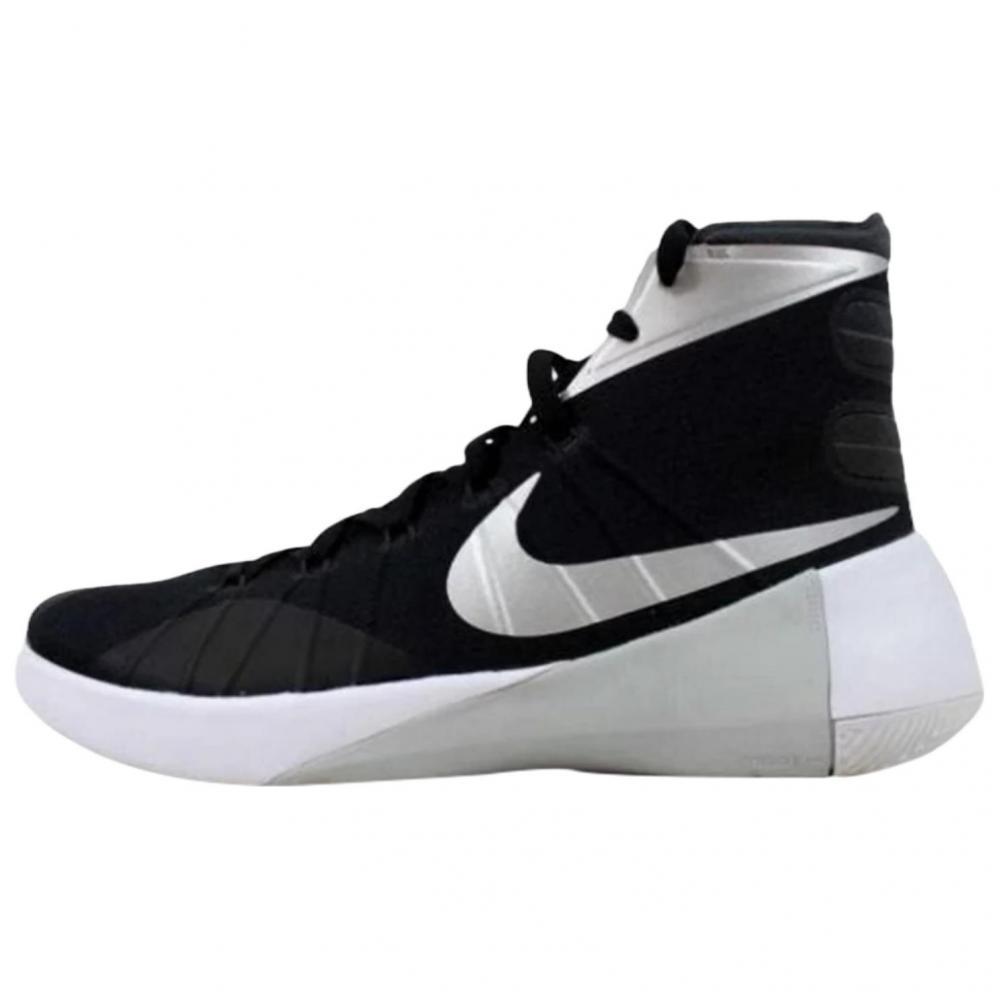 Nike Hyperdunk 2015 TB Cushioning, Wear Resistant High Top Basketball Shoes Women's Black Silver