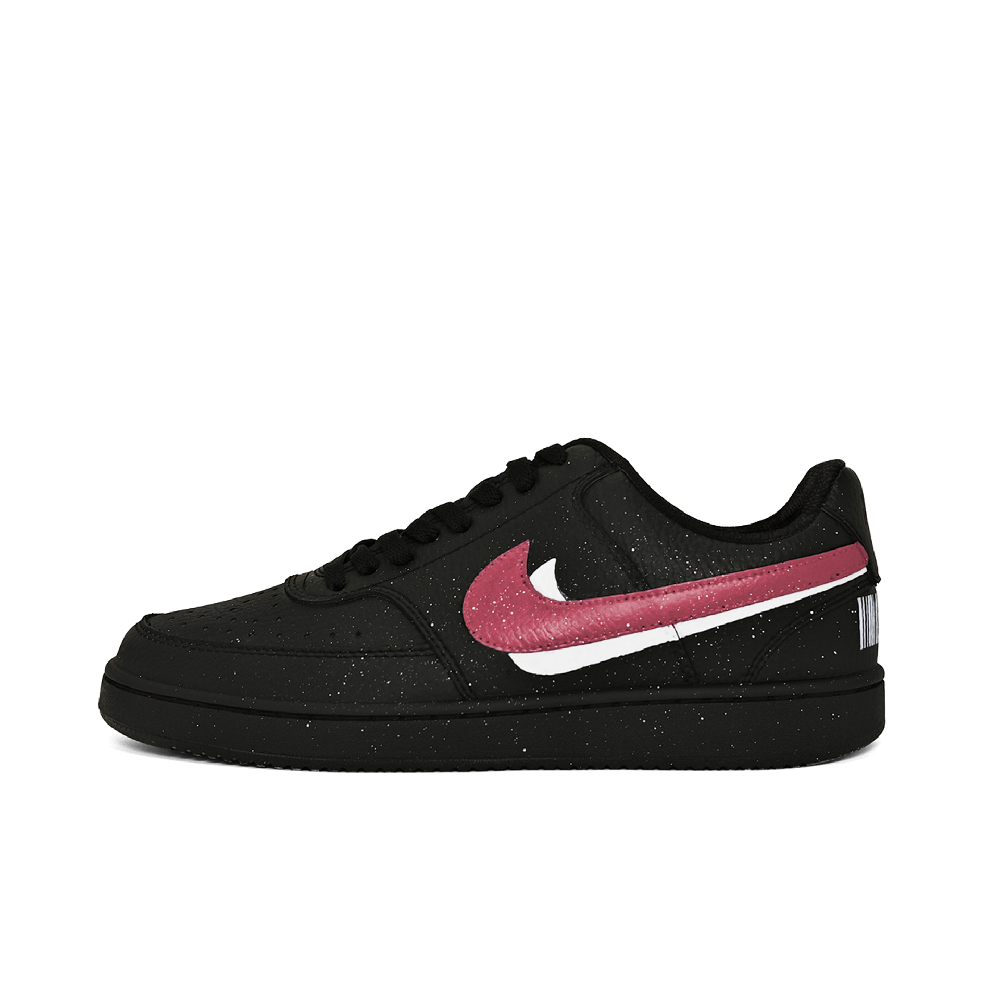 Nike Court Vision Wear-resistant And Lightweight Low-Top Skateboard Shoes Unisex Black Pink White