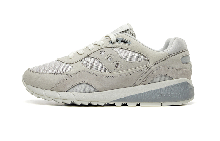 Saucony Shadow 6000 Anti-Slip Wear-Resistant Low-Top Casual Running Shoes Unisex Light Gray