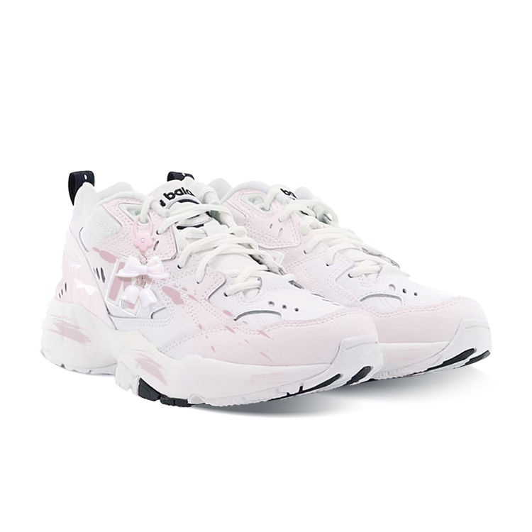 New Balance NB 608 Anti Slip Wear Resistant Low Top Training Shoes Women's White Pink