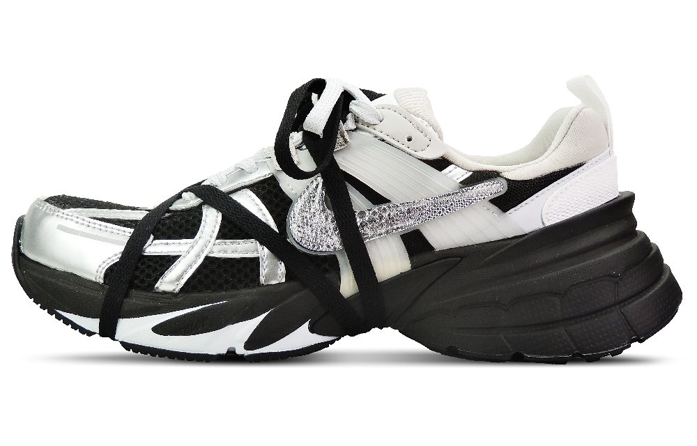 Nike V2K Run Low-Top Running Shoes Women's Black Silver
