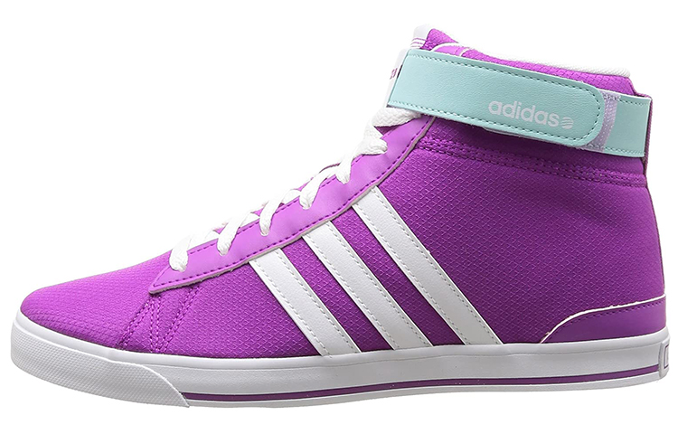 Adidas Neo Daily Twist Mid Abrasion Resistant Slip Resistant Mid Top Vintage Basketball Shoes Women's Purple White